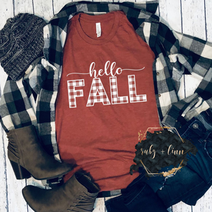 Hello Fall - Plaid