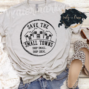 Save the Small Towns - Black