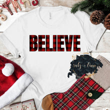 Load image into Gallery viewer, Buffalo Plaid Believe
